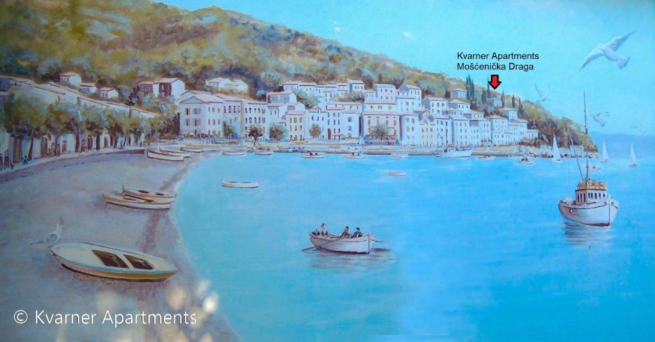 Kvarner Apartments - Mošćenička Draga المظهر الخارجي الصورة
